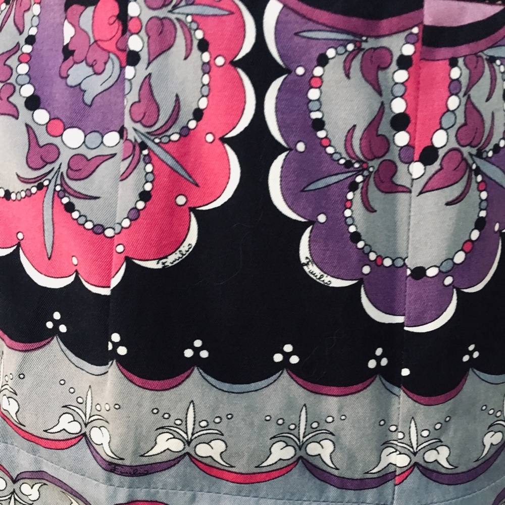 Sold-  Vintage Emilio Pucci Printed Palazzo Pants - Picture 4 of 8